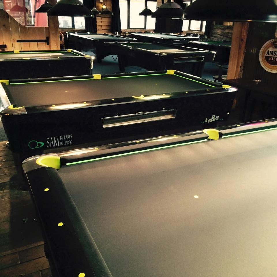 Glow-in-the-dark biljarttafels